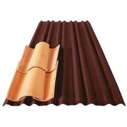 Onduline Plaque De Couverture Plaque De Sous-toiture Pour Tuiles Canal - Flexoutuile Profil T235 - Rouge - 2M X 1,05M