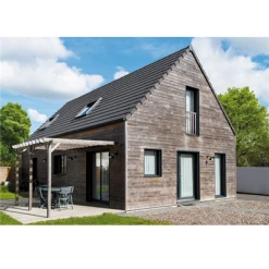 BMI Monier Tuiles Tuile Béton Grand Moule à Aspect Plat - Innotech - Graphite - 42 X 33 Cm -Tuile Soldes Magasin 2 2