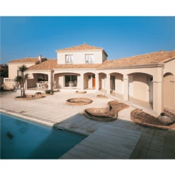 BMI Monier Tuiles Tuile Béton Grand Moule à Fort Galbe - Plein Ciel - Silvacane Littoral - 42 X 33.2 Cm -Tuile Soldes Magasin 5