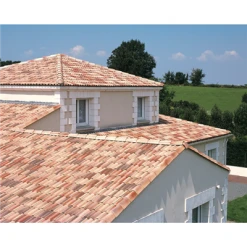 BMI Monier Tuiles Tuile Béton Grand Moule à Fort Galbe - Plein Ciel - Silvacane Littoral - 42 X 33.2 Cm -Tuile Soldes Magasin 6