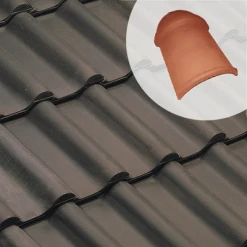 Edilians Tuiles About De Faitière Demi Ronde à Emb.