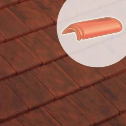 Terreal Tuiles About De Faîtière Ronde Ventilée à Emb.