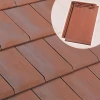 Edilians Tuiles Tuile Alpha 10 Double Emboîtement Pureau Plat - Rouge Nuancé