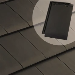 Tuiles Tuile HP 10 Huguenot Plate à Double Emboîtement Réf.205 EDILIANS - Ardoise