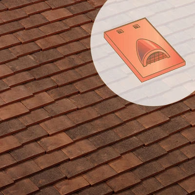 Terreal Tuiles Tuile Châtière + Grille (613XLP) 1 Terreal Tuiles Tuile Châtière + Grille (613XLP)