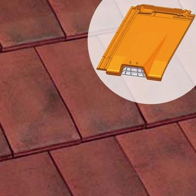 Terreal Tuiles Tuile Chatière + Grille 613VPV 1 Terreal Tuiles Tuile Chatière + Grille 613VPV