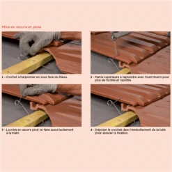 Edilians Crochets Pour Tuiles Crochet HARPON GM Symétrique - Fixation Pour Tuiles à Emboîtement - Boîte De 500 Pièces -Tuile Soldes Magasin crochet 20harpon 20meo