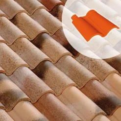 Terreal Tuiles Double Rive Sans Rabat Droite DC12 (15DG)