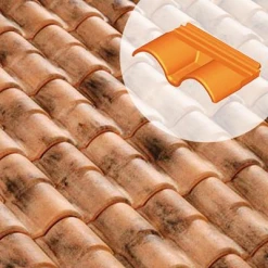 Terreal Tuiles Double Rive Sous Faîtière 1/2 Pur. R.Canal