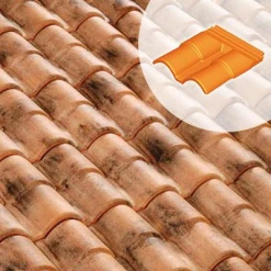 Terreal Tuiles Double Rive Sous Faitière Romane Canal