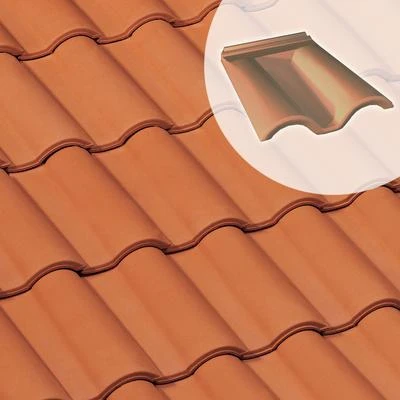 Monier Tuiles Double Tuile S/faîtière Gallo Romane GL014 1 Monier Tuiles Double Tuile S/faîtière Gallo Romane GL014