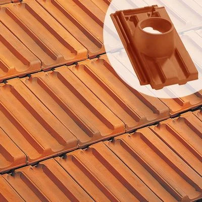 Edilians Tuiles Tuile à Douille H 14 - Diam. 120 Mm 1 Edilians Tuiles Tuile à Douille H 14 - Diam. 120 Mm