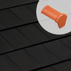 Monier Tuiles Faîtière D'about 1/2 Ronde Fin