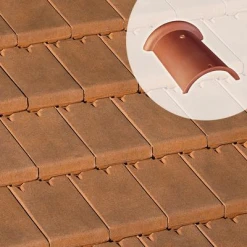 Monier Tuiles Faîtière/arêtier 1/2 Ronde De 33 AR133