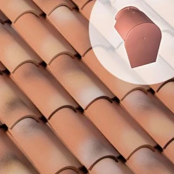 Monier Tuiles Faîtière D'about 1/2 Ronde Début AK191