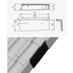 Tuiles Tuile De Rive à Rabat Universelle Droit Tejas Borja - Coloris Nature Lamalou -Tuile Soldes Magasin rive droite