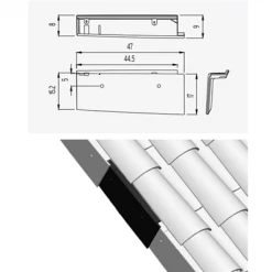 Tuiles Rive à Rabat Universelle Gauche Tejas Borja - Coloris Nature Lamalou -Tuile Soldes Magasin rive gauche
