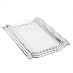 BMI Monier Tuiles Tuile En Verre Grand Moule à Faible Relief - Perspective - Translucide - 42 X 33 Cm