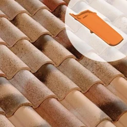 Terreal Tuiles Système Canal Sous DC12 Courant (731CRDG)