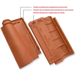 Tuiles Tuile En Terre Cuite TB-12 Tejas Borja - Nature Castilla - 439MM X 260MM -Tuile Soldes Magasin tb12