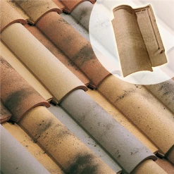 Tuiles Tuile Oméga 10 Terre Cuite à Double Emboîtement Réf.104 EDILIANS - Vieux Toit -Tuile Soldes Magasin tuile 20omega 2010 20vieux 20toits