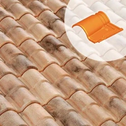 Terreal Tuiles Tuile 1/2 Pureau Romane Canal