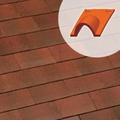 Terreal Tuiles Tuile Chatière 1/2 Ronde 61P17