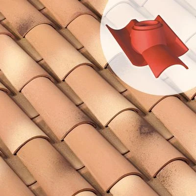 Monier Tuiles Tuile à Douille Canal - Diam. 150 1 Monier Tuiles Tuile à Douille Canal - Diam. 150