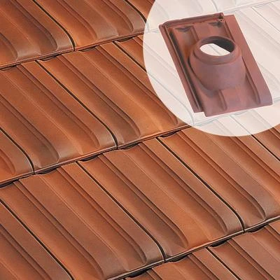 Edilians Tuiles Tuile à Douille PV10 - Diam.150 Mm 1 Edilians Tuiles Tuile à Douille PV10 - Diam.150 Mm