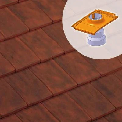 Terreal Tuiles Tuile à Douille Univ.Giverny - Diam.100 Mm 1 Terreal Tuiles Tuile à Douille Univ.Giverny - Diam.100 Mm