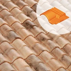 Terreal Tuiles Tuile S/faîtière 1/2 Pureau Romane Canal