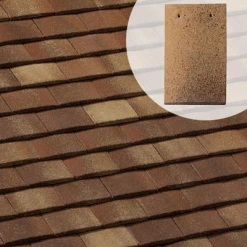 BMI Monier Tuiles Tuile Béton Plate - Vielle France - Vieux Chêne - 27 X 16.5 Cm -Tuile Soldes Magasin tuilevieillefrancevieuxchne 174742 10