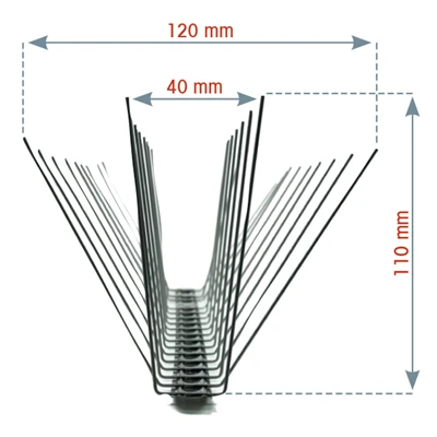 Elos Dispositif Anti-pigeon Pics Anti-volatiles 11cm Long. 0,50M Inox 2 Elos Dispositif Anti-pigeon Pics Anti-volatiles 11cm Long. 0,50M Inox - Image 2