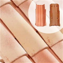 Biobric Tuiles Tuile De Rive Fond Plat Charentes - Corail