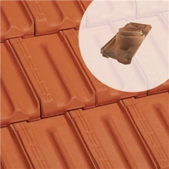 Terreal Tuiles Tuile à Douille à Côte Universelle - Diam. 130 Mm