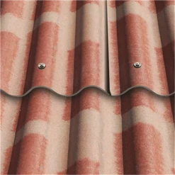 Eternit Plaque De Couverture Plaque Ondulée COLORAGRI FR PO5 - 5 Ondes Standard Flammée - 1.52 X 0.92M